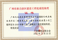 2020年第二批广西建设工程优质结构奖（天峨县粮食局片区（粮食局大院）危旧房改造安置小区工程